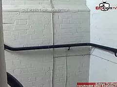 Cute Blonde Babe Feels Intense Pleasure from Double Cumshot on Her Tits