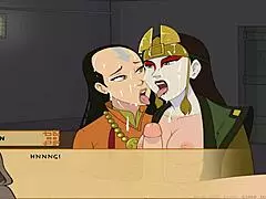 four elements trainer book 4 love part 38 - spirit blowjob with two sexy older women sucking cock dry 😈