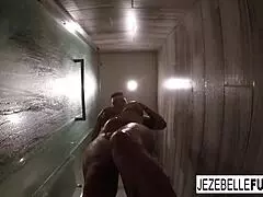 Sexy Jezebelle Bond Baths Herself