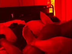 OMG, the wife is cheating with BBC right next to her sleeping husband! 😱 So hot and risky.