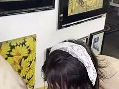 Wow, check out this tiny babe swallowing milk like a pro! Can you handle her milky skills?