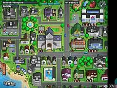 i'm tickling the asian teacher's pussy in summertime saga