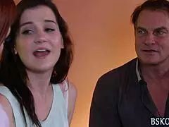 dana dearmond 'i'm getting a facial, my natural tits bouncing as i suck cock hard'