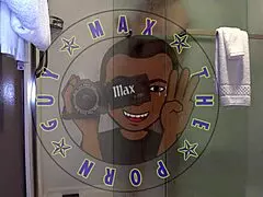 Pip S3E3 Sydney blows huge load in mouth on stairs!