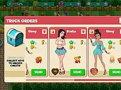 nutaku booty farm hentai game part 05 with big tits flashing 😏