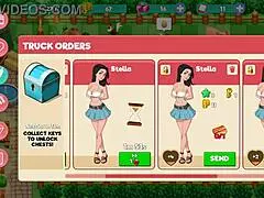 Nutaku Booty Farm: Flashing Big Tits in Hentai Game Part 03?