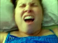 Busty milf brunette plays with her bbc dildo collection