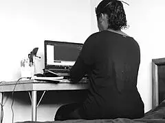 i can't stop watching alice vilella, the sexy negra milf, touching herself to castelvania porn