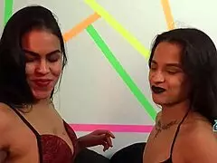 she loves torturing me by playing with her friend bia hot in front of me