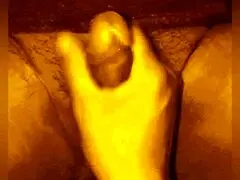 wife jerks husband's twitching cock