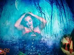 Ghostly ghoulfriend shares halloween roleplay.