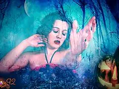 Ghostly ghoulfriend shares halloween roleplay.