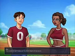 Judith's big tits bouncing intensely