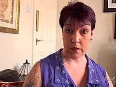Your 56yo stepmom Layla catches you masturbating in POV on Auntjudys.