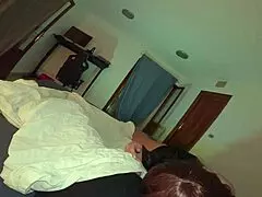 sharing a bed with a hot milf stepmom and fucking her pussy