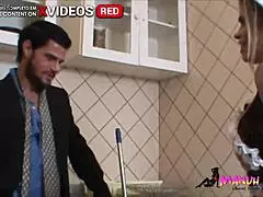 The maid and her boss with the big cock