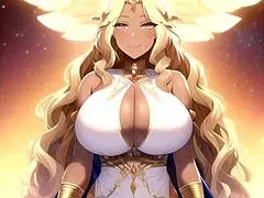 goddess angels ai art compilation featuring asian teens 😊