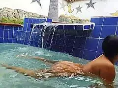Fuck Me And You In The Pool With These Hot Milfs!