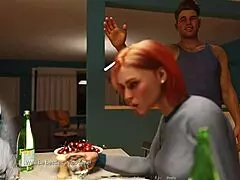 Can this busty MILF resist corruption in the game?