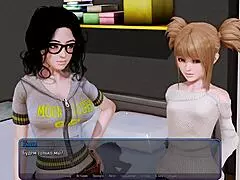 Detailed gameplay in Harem Hotel Part 10 with sexy bent over scenes