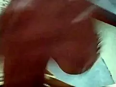 A horny young Latina masturbates to orgasm in her work bathroom, craving cock.