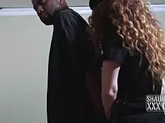 I fucked the police in part 2, teasing with big black cock in missionary, licking, and riding.