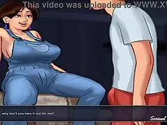 Summertime saga busty stepmom gives amazing titjob