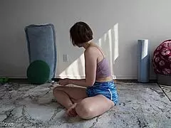 hey, check lesson 287, this cougar’s showing off her shaved cunt and big pussy lips!