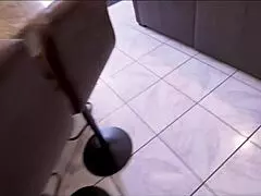 Blindfolded In Stepmom's Dungeon With Big Cock Handjob!