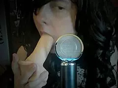 hypnotic blowjob session where the dominatrix shows sucking techniques while hypnotizing.