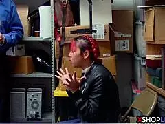 Asian Milf Stepmom GOT FUCKED Hard After Stepson Caught Stealing in Office!