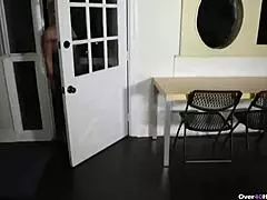 Horny blonde milf gives POV handjob!