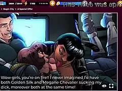 Ebony Orgy In Harem City With Intense Footjob And Cum