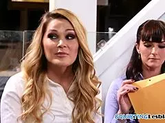 Squirting milf dominates in a steamy erotic lesbian threesome