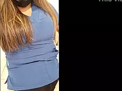 sex-thirsty nurse starts homemade porn in surgery office, her vagina's super wet 😏