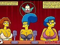 Wow, check this hot milf in Simptoons Simpsons hentai action!