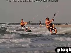 Can these beautiful babes handle hardcore lesbian sex outdoors?