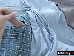 bimbo milf step mom sucks & fucks stepsons cock