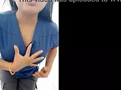 Cleaning Lady Enters Bathroom And Shows Sexy Tits For Porn Channel