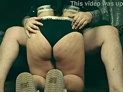 Bbw shares intimate moment with chubby guy in private setting.