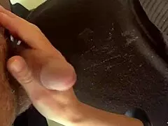 Blonde milf gives explosive handjob and blowjob!