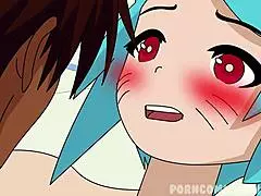 Nicole Watterson from Gumball parody gets rough anal sex with big cock in anime hentai style