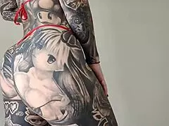 Melody Radford tries sheer micro bikini on camera.