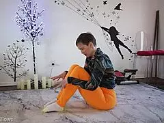 mature european babe teaches yoga lesson 345