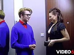 Kasia rewards honest finder with rough cowgirl in lingerie