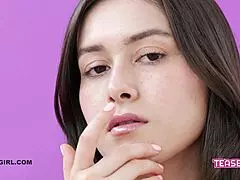 Young Brunette Cums Hard at Anal Casting