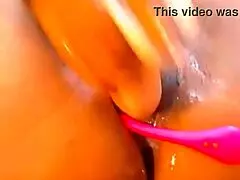 ebony stepmom relaxes in front of her husband