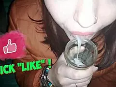 Ever seen a monster cock make big tits bounce in POV? She swallows every drop!