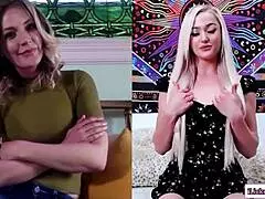 Hey, blonde step mom, are you watching your stepteen 18+ masturbate?