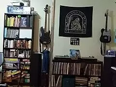 Blonde milf in black skirt and heels striptease